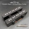 Kabels Ceramic Open Style 5 String JB Bass Pickup Neck/Bridge Pick -up voor JB Style Bass Guitar Parts