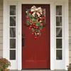 Fiori decorativi Decorazioni natalizie Halloween Witch Ghive Deals Branches Berries Red Pinecones Door per Front Outside Fall