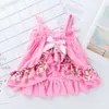 Autumn Summer and New Baby Fashionable Dress Baby Korean Fashion Sling Princess Dress PP Pants Toddler Shoe Set