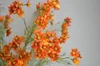 Dekorative Blumen 29.5 "orange künstlicher Kosmos Branch Faux Fall Flower Stamm falsche Mittelstücke | DIY Blumenhochzeit Dekore