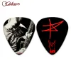 Kablar 100 st. Real personlig anpassad standard traingle eller teardrop gitarr pick plectrum kan skriva ut dig själv namn och bild