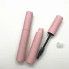 Förvaringsflaskor 200 st 10 ml plastmattrosa rosa läppglansrör läppglans tom eyeliner mascara rör påfyllbar kosmetisk behållare