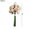 装飾的な花Agmsyu Creative Simulation Camellia Wedding Props Flower Arfirnal Vase Decoration Home Balcony