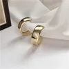 Hoop Earrings 925 Silver Needle Modern Jewelry Metal 2024 Trend Selling Gold Color Fashion Drop For Wome