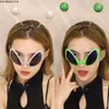 Lunettes de soleil Spoof extraterrestres verrages drôles hommes et femmes Fiche de danse à cadre multicolore exagéré humoristique