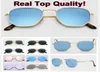 Real Top Quality Square 3548 Hexagonal Metal Brand Sunglasses Sunglasses Lenses en verre plat Taille de 51 mm avec packages TOUT TOUT ROSE MERCURY SI6167226