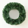 Fiori decorativi 25/35/45 cm Ghirlanda di Natale Green Grevia fai -da -te Base navidad portiere anteriori di Natale albero sospeso a sospensione ornamento decorazioni murali