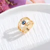 Mode Legierungsschmuck kreativer Öl Drop Demon Eye Ring und Schwanzring