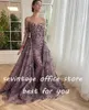 Vestidos de fiesta Sevintage elegante 3D Flores bordado Bordado de encaje Peadings Crystal Mermaid Prom con vestidos de boda en tren desmontables