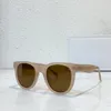 Ronde zonnebril naakt bruine lenzen vrouwen zomer tinten zonnigies lunettes de soleil bril occhiali da sole uv400 brillen