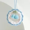 Decorative Flowers Knitting Lily Of The Valley Simulation Fake Flower Hanging Finished Holiday Gift Pink Blue Green KKnitted