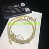 Pendant Necklaces 3mm 4mm 5mm 6mm Moissanite 10k Solid Gold Tennis Bracelet Hip Hop Jewelry Necklace Vvs Moissanite Diamond Tennis Chain