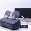 Luxury Chanelesunglasses Designer Sunglasses New Anti Blue Light Sunglasses Handsome And Fashionable American Instagram Printed Trendy Sunglasses For Women