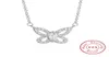 Luxe vlinder 2ct Marquise Cut Sona Stone hanger ketting 925 Sterling zilver unieke bruiloft fijne sieraden met 45 cm ketting1541637