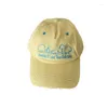 Ball Caps coréen Spring and Summer Tree Contour Match Broidered Baseball Hat Men Femmes Extérieur loisirs Cap