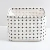 Dot Cotton Linen Desktop Storage Basket Cosmetics Cloth Storage Box Ny Creative Finishing Basket Waterproof skräp Korg 386