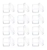 Gift Wrap 12st Clear Acrylic Square Cube Candy Box Treat Boxes Containrar för bröllopsfest Baby Shower Favors Packaging Casegift8495539