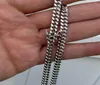 Herren Miami Cuban Link Chain Real Solid 925 Sterling Silber Fill Box Lock Halskette 6mm1764289