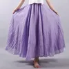 Skirts Forest Style Skirt Elastic Waist Maxi Collection Women's Casual Bohemian Long With Flowy Hem For Streetwear