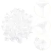 Decorative Flowers 100 Pcs Chocolate Torus Cake Decoration Clear Fixed Base DIY Package Packing Plastic Ball Holder Bride Candy Bouquet