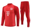 2023 2024 Bayern München fotbollsspårssatser 23 24 25 Sane Kane Soccer Jersey Kids Bayern Soccer Training Suit Tracksuits Survetement Foot Chandal Jogging Kit