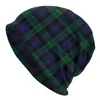 Berets Blackwatch Tartan Modern Plaid Skullies Beanies Hats Warm Autumn Winter Outdoor Cap Knitted Bonnet Caps For Men Women Adult