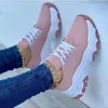 Casual Shoes Damskie trampki kobiece letnia platforma oddychająca sportowy projekt wulkanizowany mody Tennis Footwear Zapatillas Mujer