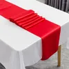 Tkanina stołowa Dekoracja do El Wedding poliester czysty kolor jedwabny mata herbaty Color_an3673
