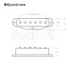 ケーブルフラー1セットスティガードアルニコ5ギターピックアップシングルコイルネック+ミドル+ブリッジポジションブラック/ホワイト/イエロー