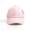 Шляпы на открытом воздухе Al Yoga Off-Duty Cap Trucker Baseball Cotton Emelcodery жесткая топ-мужчина и женщины повседневное праздничное солнцезащитное шляпа UV Resis Otuuf