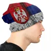 Bérets vintage serbia drapeau cap beanie cap bonnet unisexe hiver chaude chapeau tricot homme