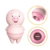 Pig Longue Licking Vibrator Vagin Clitoris stimulent les lésions du mamelon Massage sucer les vibrateurs Sexy Toys for Women Masturbation