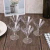 Baking Tools 5PCS 60ML Disposable Cocktail Glass Plastic Champagne Flutes Cup Dessert Party Goblet Bar Drink Mini Wine