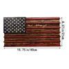 Dekoratif Plakalar Amerikan Bayrağı Mücadelesi Para Ekranı 7 Sıra Ahşap Stand Raf Duvarı Montajlı Depolama için Depolama