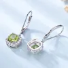 Dangle Ohrringe Umcho 925 Sterling Silber für Frauen Natural Peridot Langes Markenmarke Fine Schmuck Engagement Geschenk