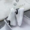 Fitness Shoes 2024 Summer White Pu Leather Sneakers Green Black Tail Low Top Luminous In Night Trainers All Match Student 6h14