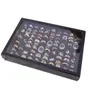 Jewelry Pouches Bags Velvet 100 Slots Ring Earrings Display Box Showcase Storage Case Holder Tray Organizer Boxes With Lid LXHJewe2470385