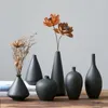 Vases Ceramic Vase Creative Black Home Living Room TV Cabinet Decoration Flower Device Dried