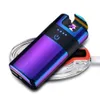 New Wireless Charging Dual Arc USB Plasma Lighter Touch Screen Switch Metal Windproof Pulse Lighter Men's Gift with Gift Box