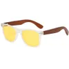 2023 New Men's Women's Bamboo and Wood Polarized Night Vision Color Changing Driving Sunglasses