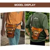 Сумки для талии высочайшего качества кожаные мужчины дизайн повседневной таблетки для штингевой сумки многофункциональная модная туристическая ремень.