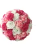 Flores decorativas de 30 cm de diâmetro de rosa flor de flores em casa decoração de supermercado cenário de casamento artificial