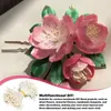 Decoratieve bloemen 1 set dubbele hoofden schattige kunstmatige bloem meeldammen diy kunst vaartuig lang voor huis bruiloft kerstdecoratie