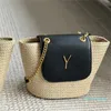 Trendy Designer Fashion Straw Bag Classic Letter Handtassen voor dames handtassen Purse Young Girls Beach Holiday Beach Basket