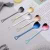 Coffee Scoops Heart Shaped Shape Spoon Dessert Sugar Stirring Spoons Tea Stainless Steel Tableware Drinking Tool