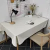 Nappe de table en tissu pure couleur art en lin tapis de thé _Jes4667
