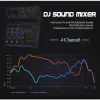 Mixer woopker karaoke bluetooth 4channel dj controller mixer mixing console di miscelazione con effetto riverbero per la fase di casa dal vivo