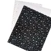 Window Stickers Heat Transfer 5pcs Black And White HTV 12"x10" Laser Stars Dots Pattern Iron On Sheets Bundle DIY Tshirt