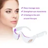 EMS Micro Current Pulse Eye Massager Verwarmingstherapie Schoonheidsapparaat Verlicht Vermoeidheid Verdekt Dark Circle Anti Wrinkle 240411