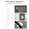 Controle Tuya Smart Wi -Fi Sensor de porta do sensor de portas/Detector de status de porta Smart Life App Push Push Alarm trabalha com Alexa Google